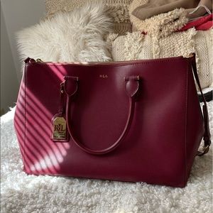Ralph Lauren Burgundy Bag